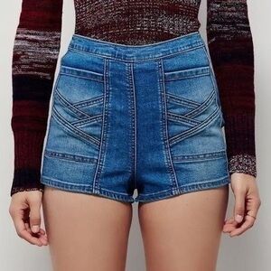 Free people radar love micro denim shorts